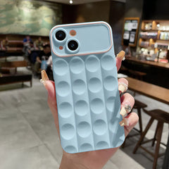 iPhone 3D Grid Cube Silicone Soft Fashion Case