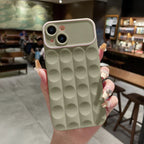 Protective Apple iPhone Back Cover - iPhone 3D Grid Cube Silicone Soft Fashion Case - Style 6