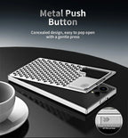 Samsung Galaxy S24 Ultra Metal Heat Dissipation Aluminum Cooling Case with Fragrance Aroma - Black Mobile Case by CoverMeUp - Style 7