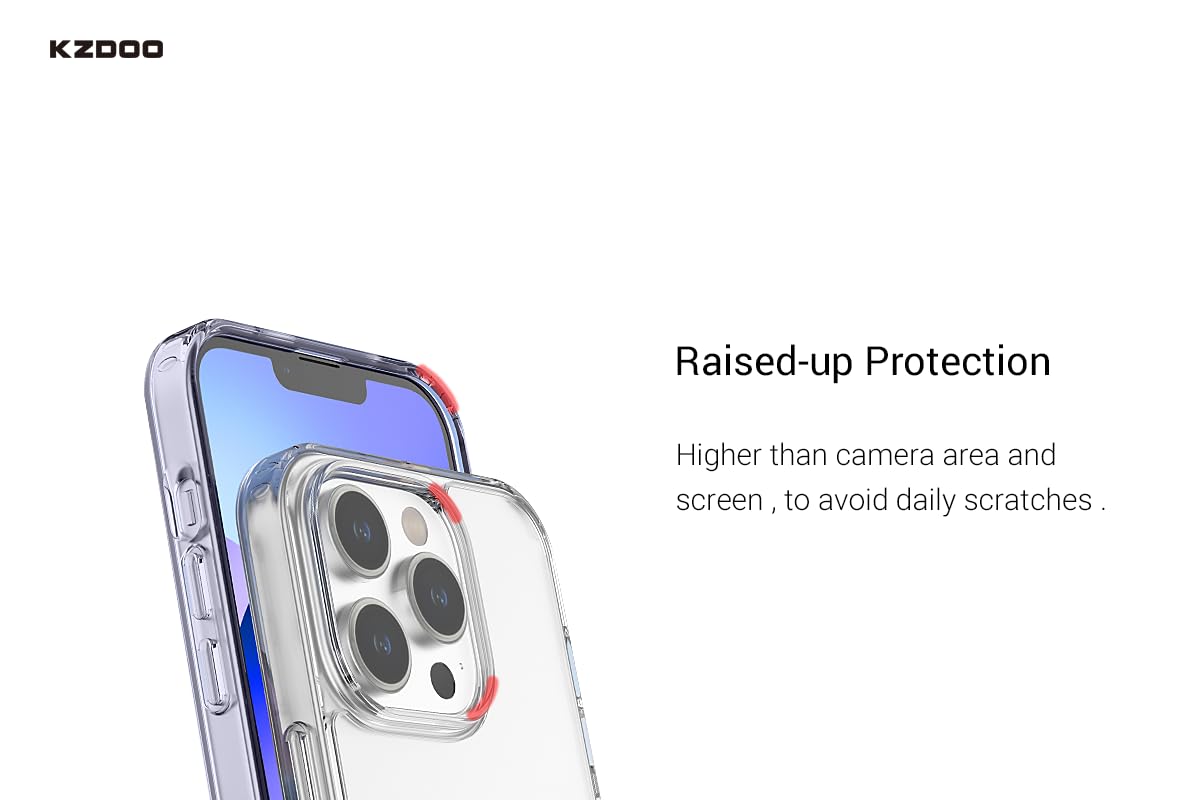 Kzdoo Guardian Transparent Case for iPhone