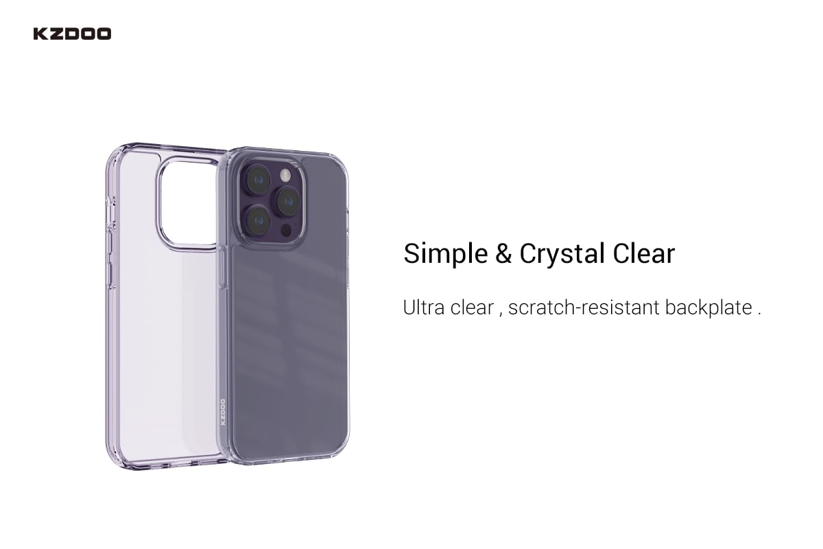 Kzdoo Guardian Transparent Case for iPhone