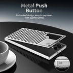 Samsung Galaxy S24 Ultra Metal Heat Dissipation Aluminum Cooling Case with Fragrance Aroma - Black Mobile Case by CoverMeUp - Style 9