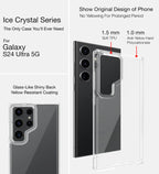 Samsung Galaxy S24 Ultra Rugged Ice Clear Shock Proof Case- Tranparent Mobile Case by CoverMeUp - Style 6