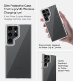 Samsung Galaxy S24 Ultra Rugged Ice Clear Shock Proof Case- Tranparent Mobile Case by CoverMeUp - Style 5
