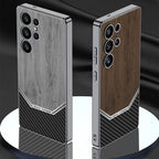 luxurious-leather-wood-grain-texture-case-samsung Mobile Case by CoverMeUp