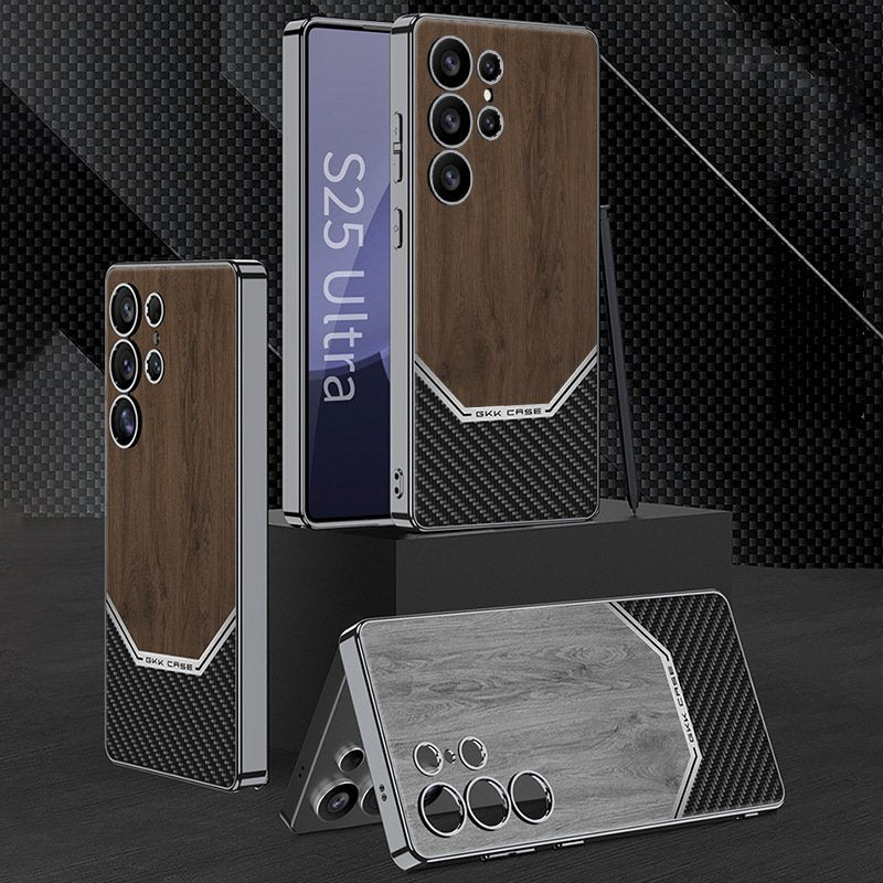 luxurious-leather-wood-grain-texture-case-samsung