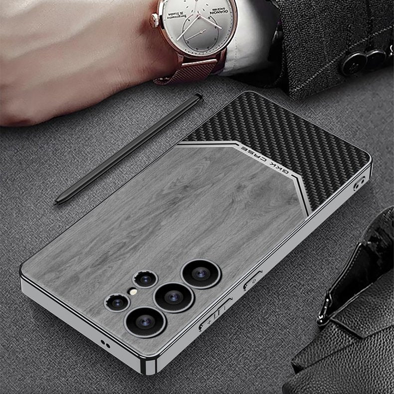 luxurious-leather-wood-grain-texture-case-samsung