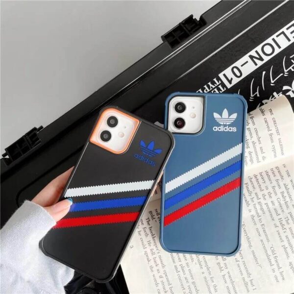 Luxury Diagonal Lines Rubber Case for iPhone 13