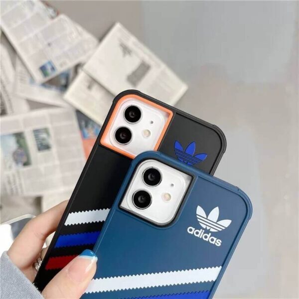 Luxury Diagonal Lines Rubber Case for iPhone 13