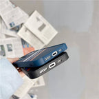 Protective Apple iPhone Back Cover - Luxury Diagonal Lines Rubber Case for iPhone 13 - Style 2