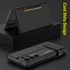 Samsung Galaxy S24 Ultra GKK Clamshell Leather Flip Wallet Case Cover - Black Mobile Case by CoverMeUp - Style 2