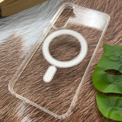 Premium Transparent Ultra Hybrid Mag Safe Compatible TPU & PC Back Case for Samsung Galaxy S23