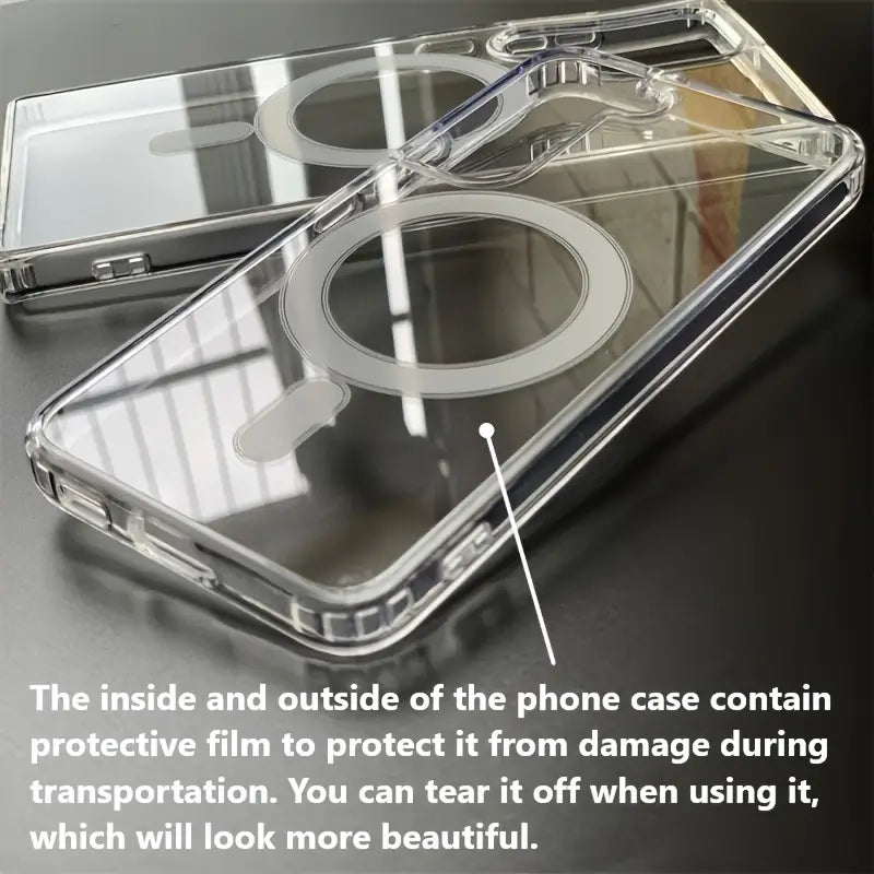 Premium Transparent Ultra Hybrid Mag Safe Compatible TPU & PC Back Case for Samsung Galaxy S23