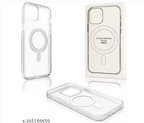Protective Apple iPhone Back Cover - Premium Transparent Ultra Hybrid Mag Safe Compatible TPU & PC Back Case For iPhone - Style 8
