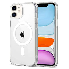 Premium Transparent Ultra Hybrid Mag Safe Compatible TPU & PC Back Case For iPhone