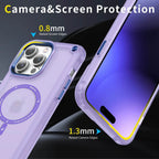 Protective Apple iPhone Back Cover - Wave Armor Matte Magsafe Shield Case - iPhone - Style 25