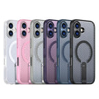 Protective Apple iPhone Back Cover - Mesh MagSafe Case With Kickstand For iPhone - Style 7