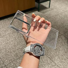 SHEERFORCE Transparent Phone Case for with Fall-Proof Safety for Samsung Galaxy S23 FE