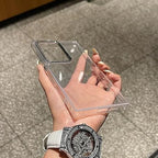 SHEERFORCE Transparent Phone Case for with Fall-Proof Safety for Samsung Galaxy S23 FE Mobile Case by CoverMeUp - Style 4