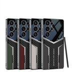 metro-flex-carbon-fiber-leather-case-samsung Mobile Case by CoverMeUp - Style 3