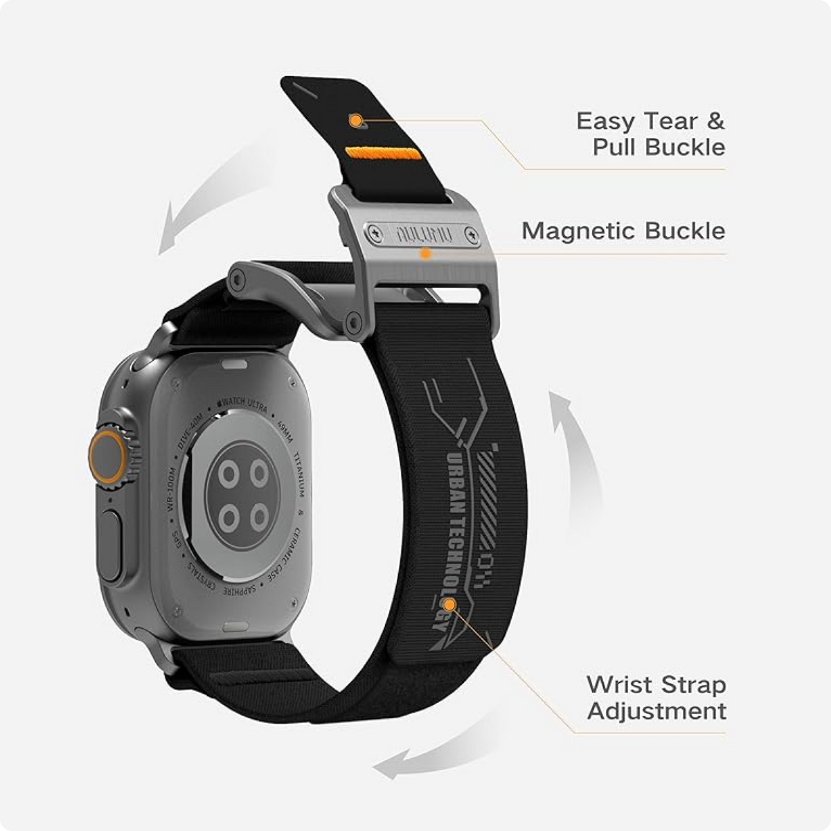 Aulumu A11 Mag Buckle Slim Band for Apple Watch Series