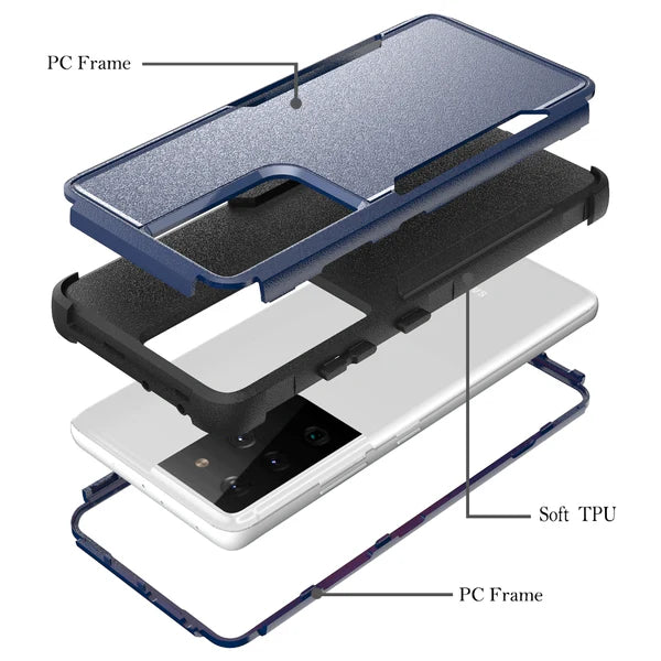 Multilayer Defense Shockproof Protective Cover - Samsung Galaxy S22 Ultra