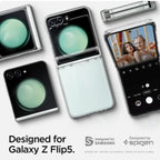 Ultra Hybrid Transparent Mobile Cover for Samsung Galaxy Z FLIP 5 Mobile Case by CoverMeUp - Style 2