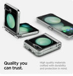 Ultra Hybrid Transparent Mobile Cover for Samsung Galaxy Z FLIP 5 Mobile Case by CoverMeUp - Style 4