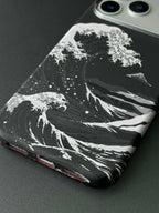 Luxo Seawaves Design Carbon Magsafe Case for iPhone Series