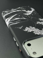 Luxo Seawaves Design Carbon Magsafe Case for iPhone Series