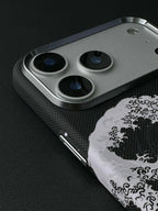Luxo Seawaves Design Carbon Magsafe Case for iPhone Series