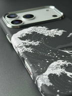 Luxo Seawaves Design Carbon Magsafe Case for iPhone Series