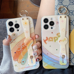 Color Burst Rainbow Wristband Phone Case