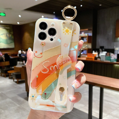 Color Burst Rainbow Wristband Phone Case