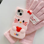 Protective Apple iPhone Back Cover - Cartoon Silicone Case for iPhone for Kids Girls and Womens - Style 10