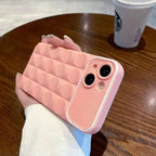 Protective Apple iPhone Back Cover - iPhone 3D Grid Cube Silicone Soft Fashion Case - Style 4