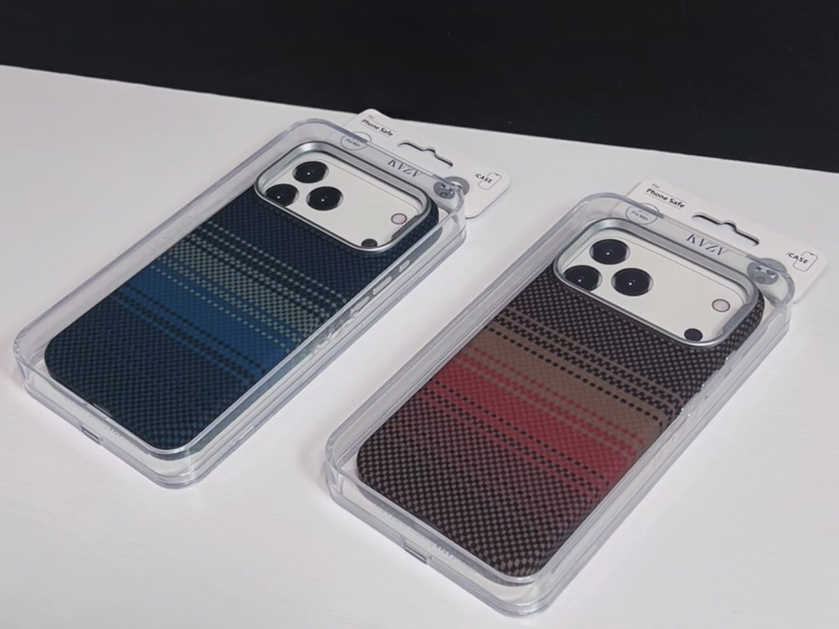 KVZV WOVEN COLOR PATTERN CARBON CASE FOR IPHONE