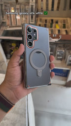 Snap Back Mag Safe Compatible Clear Case for Samsung Galaxy S23 Ultra