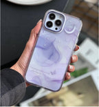 Protective Apple iPhone Back Cover - Purple Dream Starry Sky Luminous Case for iPhone 15 Pro Max – Shockproof TPU Cover with Camera Protection - Style 4
