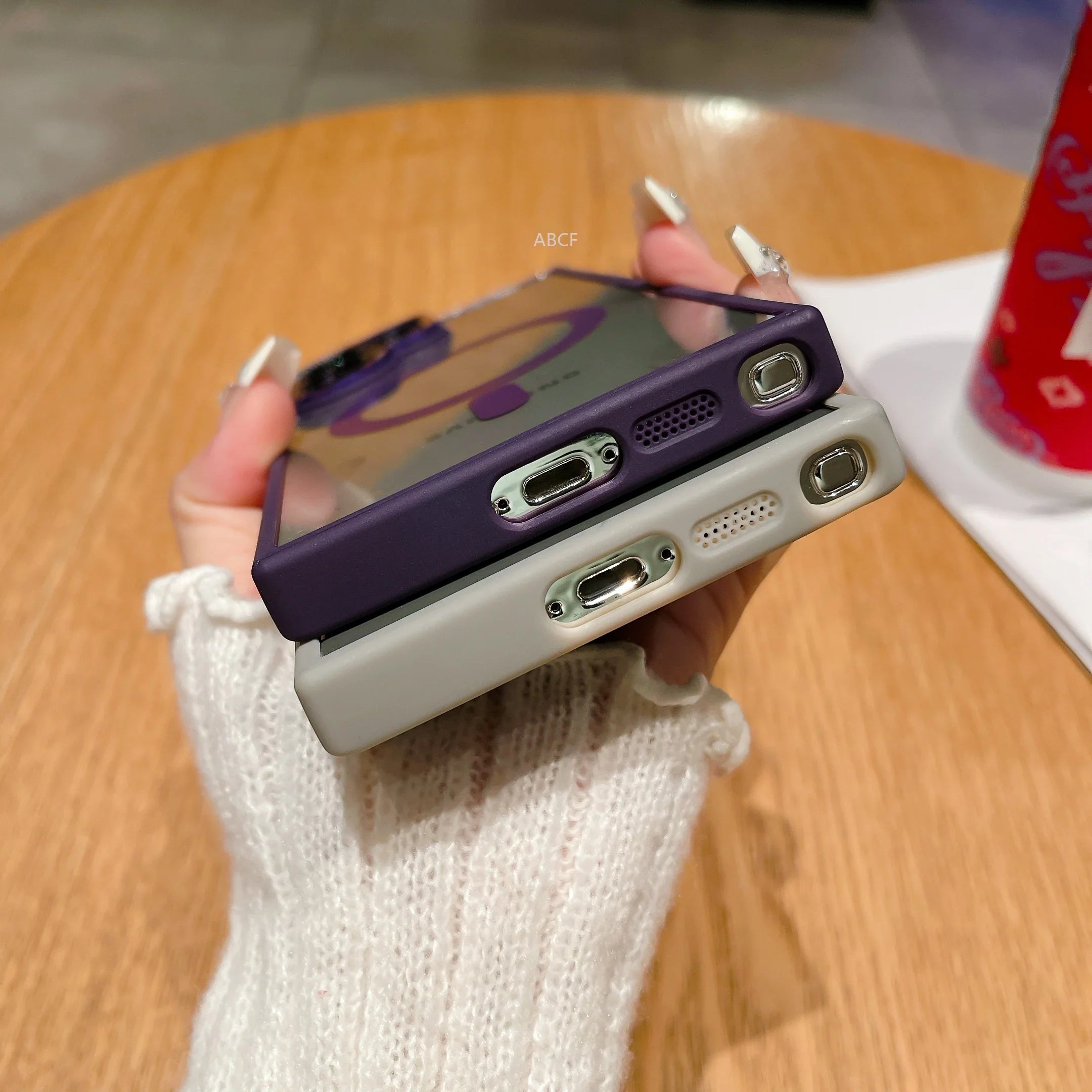 Samsung Galaxy S25 Ultra Hybrid Metal Camera Protection Case with MagSafe - Transparent Mobile Case by CoverMeUp - Style 2