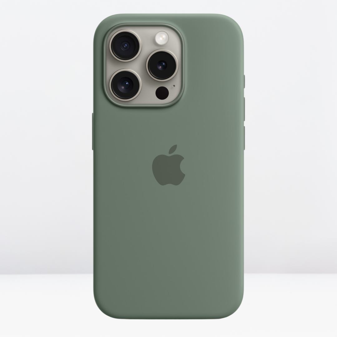 High-Quality Silicone Case with IC MagSafe Working for the iPhone 15 Series