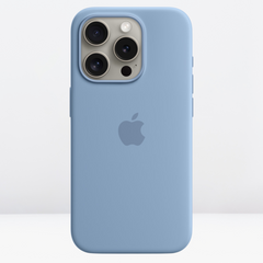 High-Quality Silicone Case with IC MagSafe Working for the iPhone 15 Series