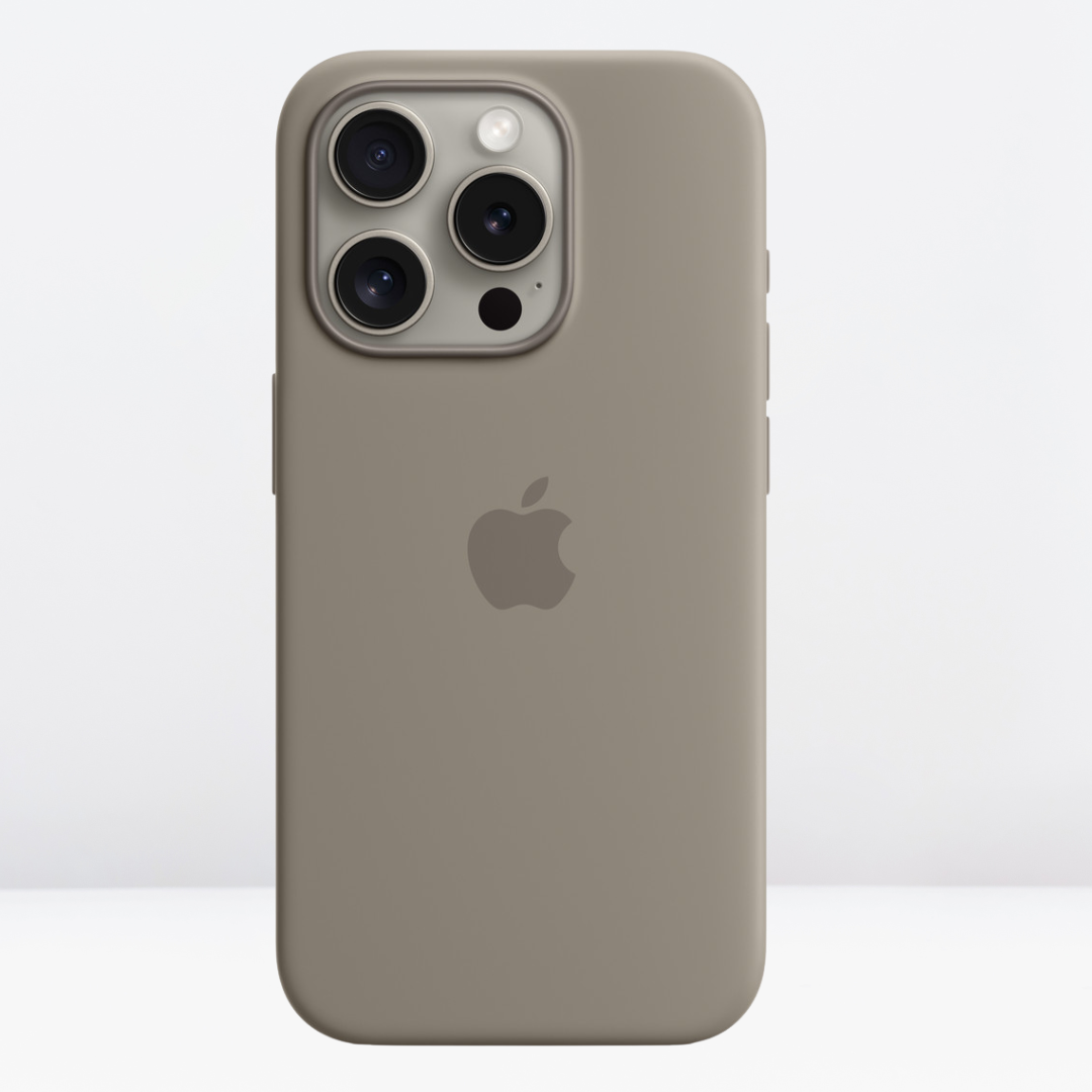 Silicone Case with IC MagSafe Working for the iPhone 16 Series (CLAY)