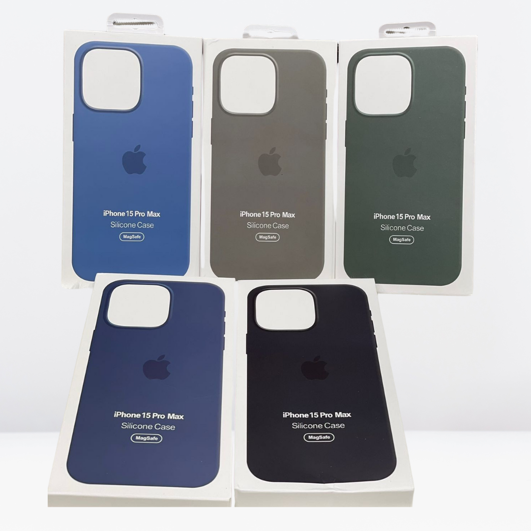 High-Quality Silicone Case with IC MagSafe Working for the iPhone 15 Series