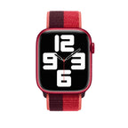 Red Sports Loop for iWatch 44mm, 42mm & 45mm Series 1 2 3 4 5 6 7 (Watch Not Included) Mobile Case by CoverMeUp - Style 2