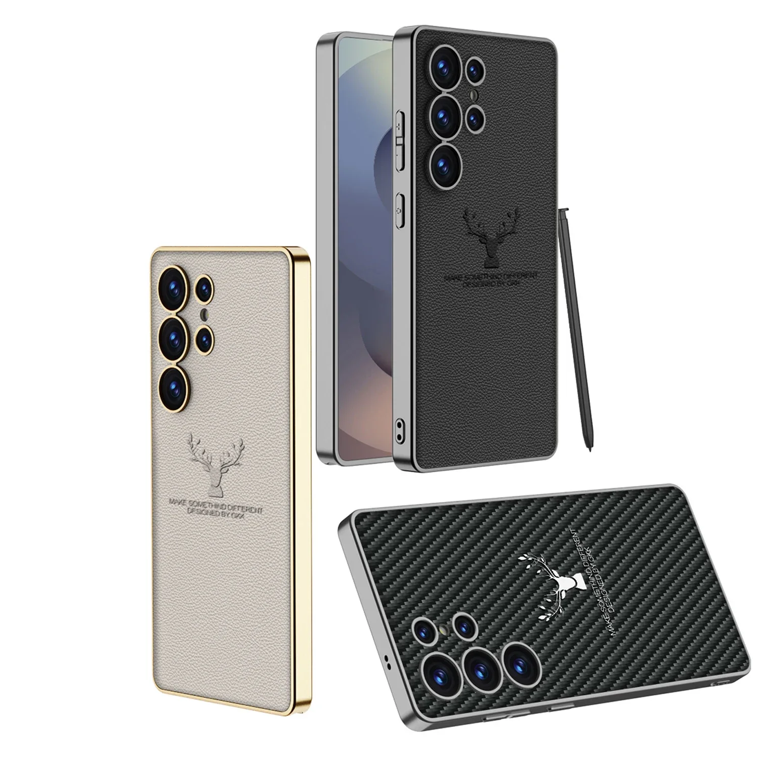 regal-stag-deer-electroplated-leather-case-samsung