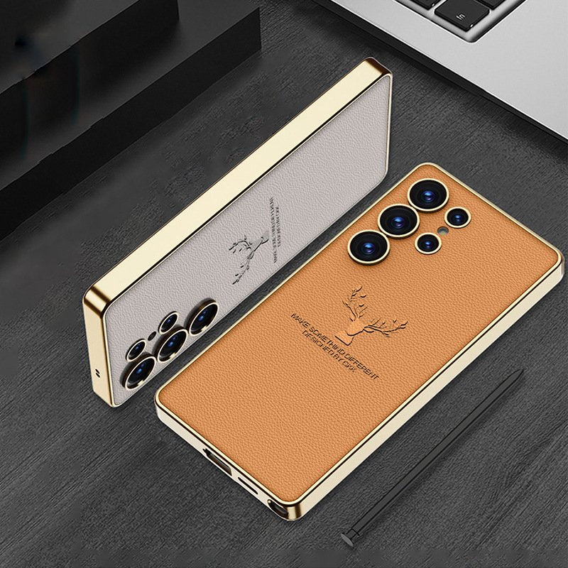 regal-stag-deer-electroplated-leather-case-samsung