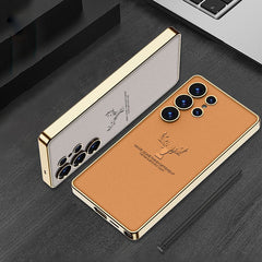 regal-stag-deer-electroplated-leather-case-samsung