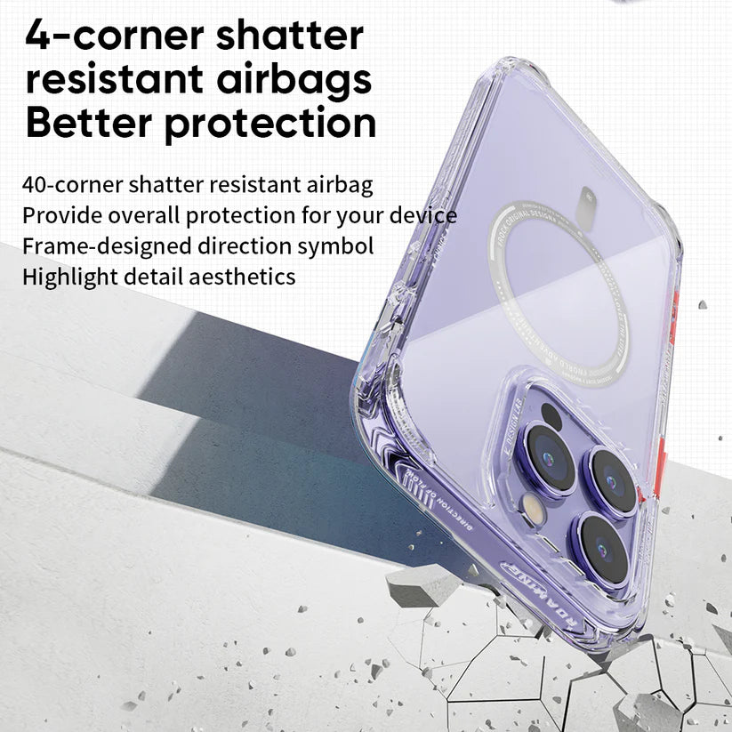 ROCK Air InShare MagSafe Phone Case Transparent for iPhone
