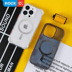 Protective Apple iPhone Back Cover - ROCK Air InShare MagSafe Phone Case Transparent for iPhone - Style 9